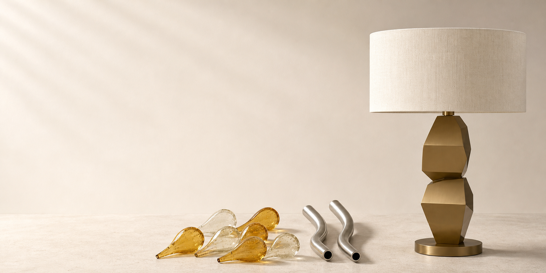 Materials and lighting components arranged for bespoke lighting development